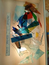 STAINED GLASS/ART GLASS SCRAP - GREAT SELECTION SHIPS FAST NEXT DAY 8 LBS 