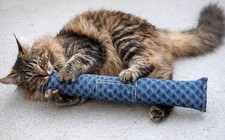 15  Refillable Catnip Kicker Toy for Cats and Kittens- Plush Kick Stick USA Made