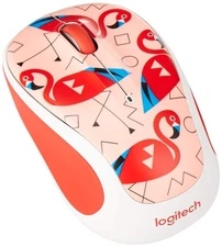 Logitech M325 Flamingo Wireless Mouse Long Battery Life Portable Connection