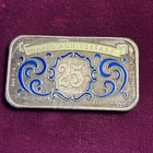 1974 Ceeco Mint Happy Anniversary 1 oz .999 Fine Silver Enameled Bar