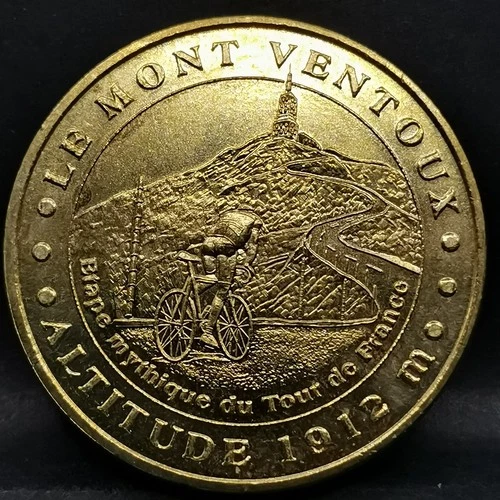 2009 MDP TOURIST TOKEN LE MONT VENTOUX CYCLING VAUCLUSE / MEDAL 34mm