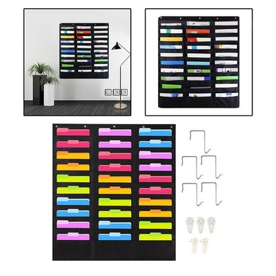 Taschentabelle 30 Taschen Sammelalbum Diagramme Fächer Ordner Organizer Aufhänger