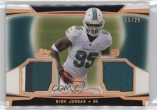 2013 Topps Prime Dual Relics Copper Rainbow 15/25 Dion Jordan #DR-DJ 4g8