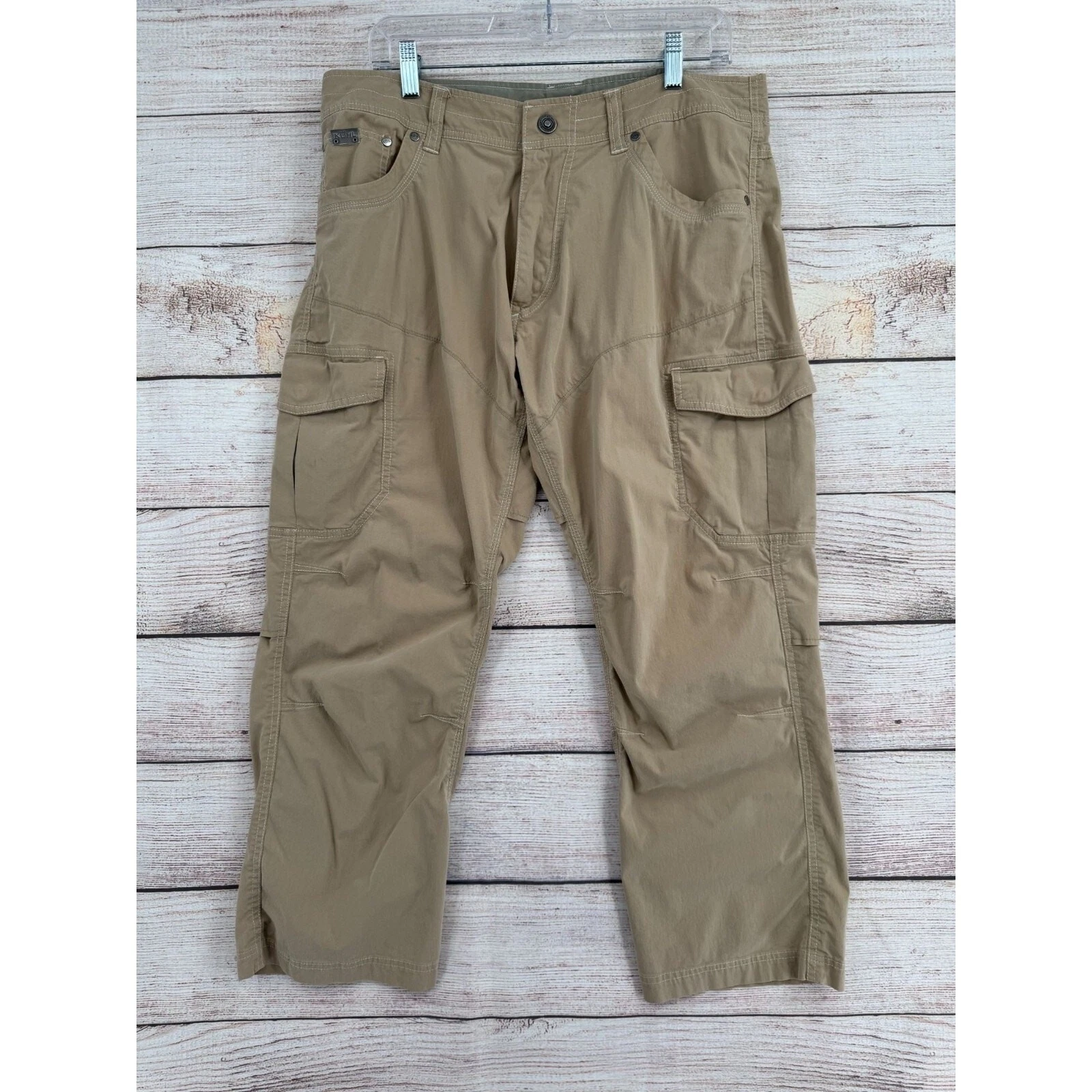Kuhl Cargo Hiking Outdoor Pants Men's 34x30 Khaki/Tan