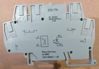 WAGO 859-794 Optocoupler Module Width 6 mm 24 VDC 0.1 A USED