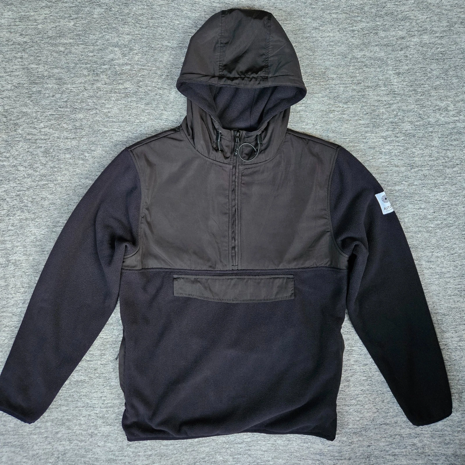 Autumn MTN Collection Men's Small Fleece Pullover Jacket Sweatshirt Black EUC