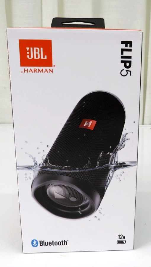 JBL Flip 5 Portable Waterproof Speaker Midnight Black JBLFLIP5BLKAM