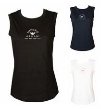 SG Women's EMPORIO ARMANI Tank Top Tank Top Wide Shoulder Logo Printed