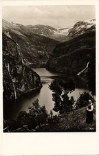 CPA AK NORWAY Norwegen Typische Fjordlands fjordlandschaft (257954)