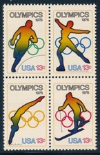 USA - 1976 Montreal & Innsbruck Olympic Games MNH Sport Stamp Set (#1698a)