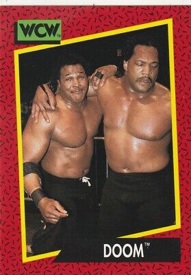 Ron Simmons & Butch Reed Signed 1991 Impel WCW Doom Card #144 WWE Team Autograph 