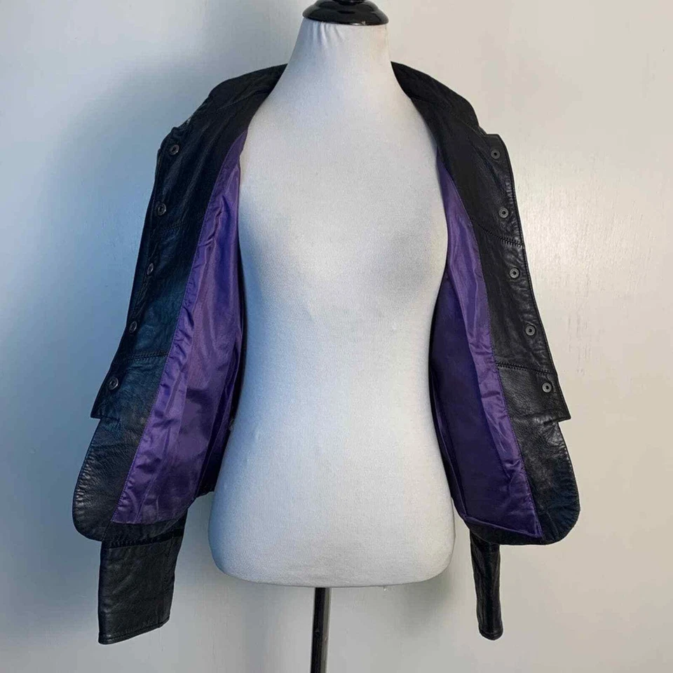 Chaqueta de cuero Knoles & Carter (talla XS) Foto 2 de 4