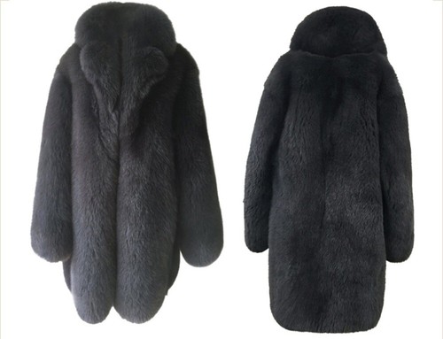 Abrigo de piel de zorro natural para hombre Abrigo de invierno cálido de piel real Prendas exteriores gruesas Talla grande - Imagen 5 de 7