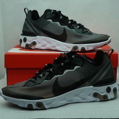 nike react element 87 black white