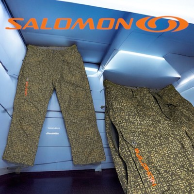 Salomon Snowboard Ski Baggy Pants Green Matrix Style Men’s XL