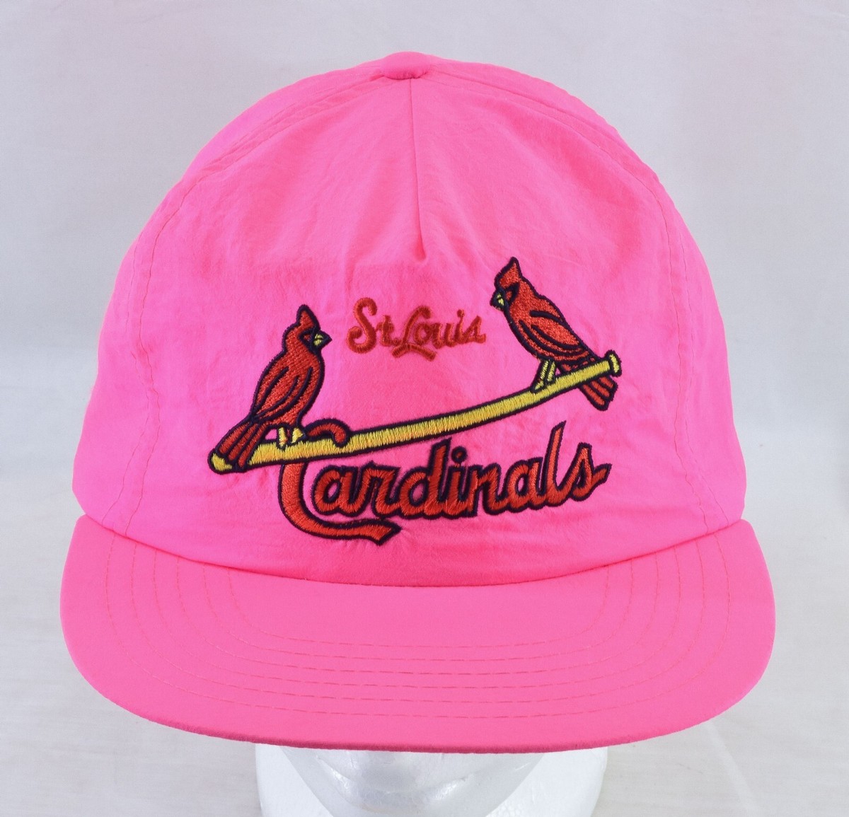 St Louis Cardinals Baseball Hot Pink Nylon Annco Snapback Hat