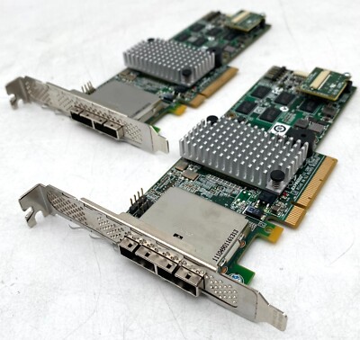 2X LSI MR9750-8e  L3-25152-54A FP 6GB/S PCI-e2 X8 SATA/ SAS RAID CONTROLLER CARD