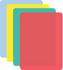 Flexible Cutting Mats, Assorted Colors, Set of 4