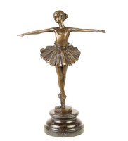 Bronze Bronzeskulptur Ballett TäNzerin Ballerina Frau Bronzefigur Statue Figur
