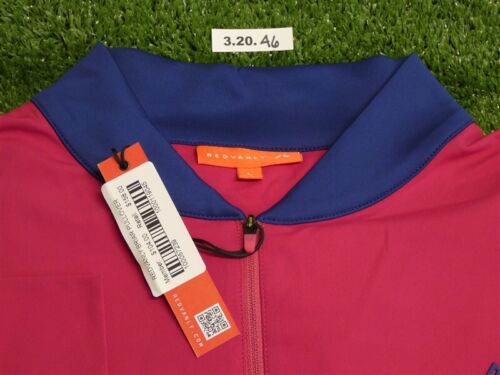 Redvanly Men's Briar Quarter-Zip Golf Pullover C.C. Logo Sangria Red Large - Picture 2 of 4