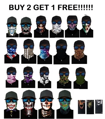 Face Mask Balaclava Scarf Neck Fishing Shield Sun Gaiter UV Headwear