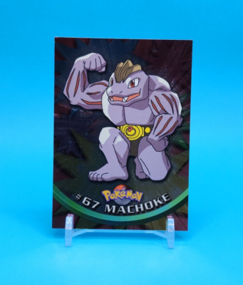 #67 machoke pokemon card Pokemon Card - Machoke #67 - Black Logo - Topps Series 1 - Holo