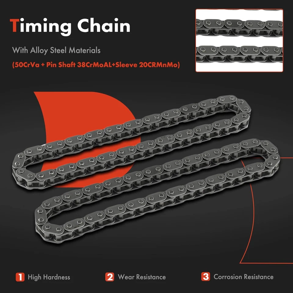 8x Engine Timing Chain Kit for Audi A6 Quattro 2000-2004 RS6 S6 S8 VW Touareg - Image 4 of 4