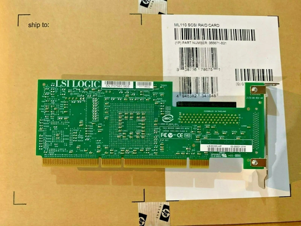 HP ML110 Proliant SCSI RAID Card Controller 332541-002 DL145 G2 DL140 64 bit 133 - Image 3 of 4