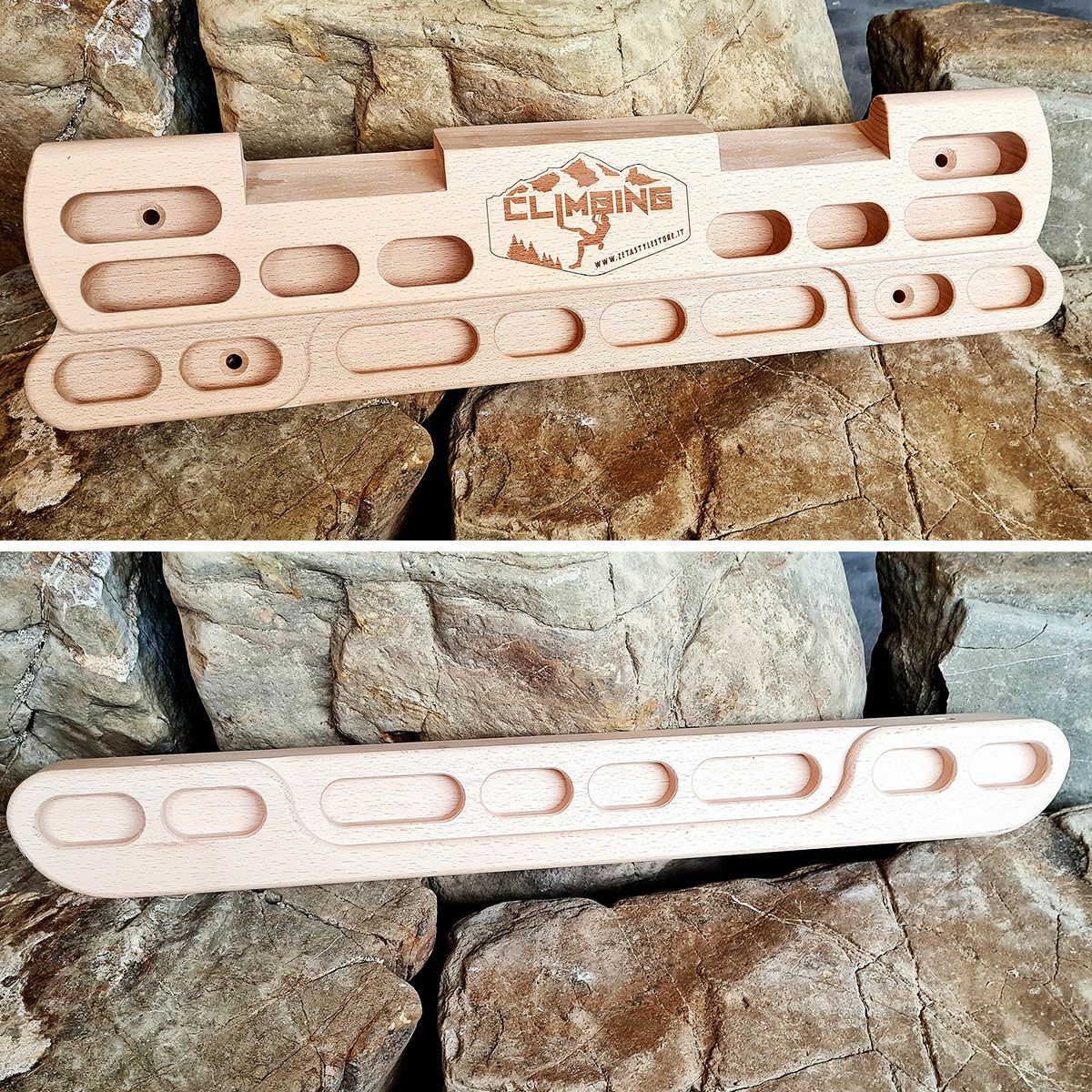 Hangboard Transformador Gancho Escalada Madera de la Pared Entrenamiento Trainin