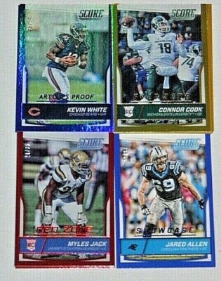 2016 Score Football Gold Zone, Artists Proof - Pick From Drop Menu !   Serial # 