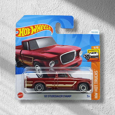 HOT WHEELS '63 STUDEBAKER CHAMP 155/250 HW HOT TRUCKS 9/10 MATTEL AUTO NEU & OVP