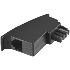 Telefon-Adapter TAE-F-Stecker auf RJ11-Buchse (6/4)