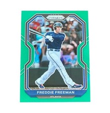 2021 Panini Prizm Freddie Freeman Green Tier II #112 Atlanta Braves LA Dodgers