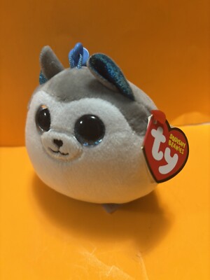 TY Mini Beanie Squish-A-Boos Plush - FETCH the Dalmatian Dog (3 inch) Key Clip