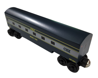 Wooden Whittle Shortline Railroad CSX Passenger Car Michael J