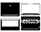 KH Special Laptop Leather Cover Skin Stickers Fit Alienware M15 r5 r6 2021
