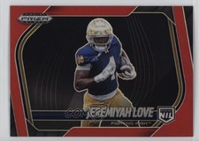 2025 Panini Prizm Black Prospects Extended Red Prizm 42/299 Jeremiyah Love #189