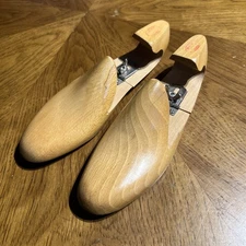 Vintage D Mackay Mens Wooden Shoe Tree Stretchers Sz 7 D  Made in New York USA