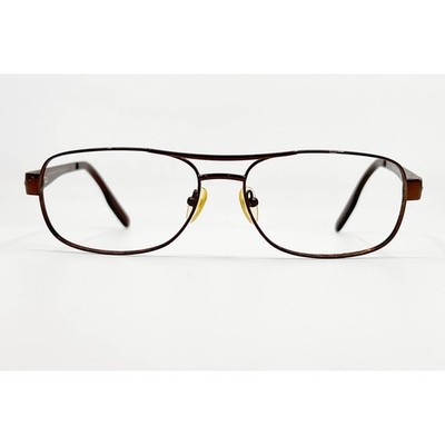 Kirkland Signature Eyeglass Frames Mens Brown Frederick Aviator 59-16-135
