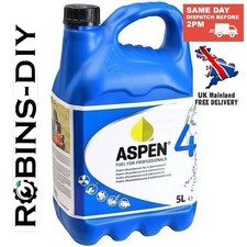 ASPEN 4 ALKYLATE PETROL  FUEL 5 LITRE FOR LAWNMOWERS & FOUR STROKE ENGINES