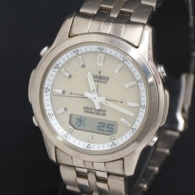 CASIO LINEAGE LCW-100T Tough Solar Ivory Dial Analog Digital Men's Watch