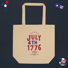 America USA 4th of July 1776-2026 Anniversary Eco Tote Bag