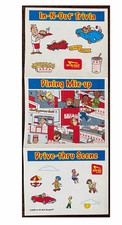 Rare Vintage In-N-Out Burger Kids Stickers Puzzles Trivia Facts 2008