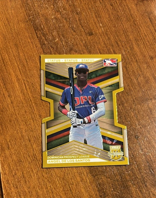 Angel De Los Santos 2023 Panini Elite Status Gold Die Cut #189 Tigers 10/10