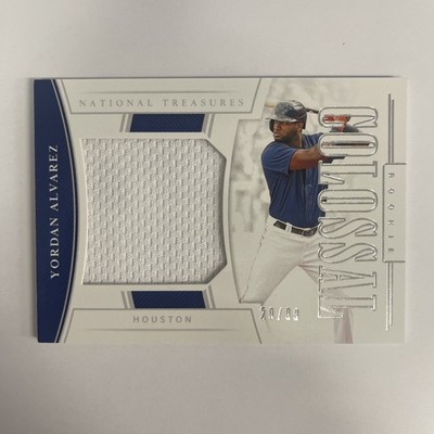 2020 National Treasures Yordan Alvarez #RCM-YA RC Rookie Colossal Patch 29/99