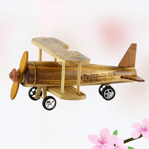  Wood Aircraft Airplane Ornament Toys Wood Tanker Aircraft Toys Kids Wood Toys - Zdjęcie 11 z 12