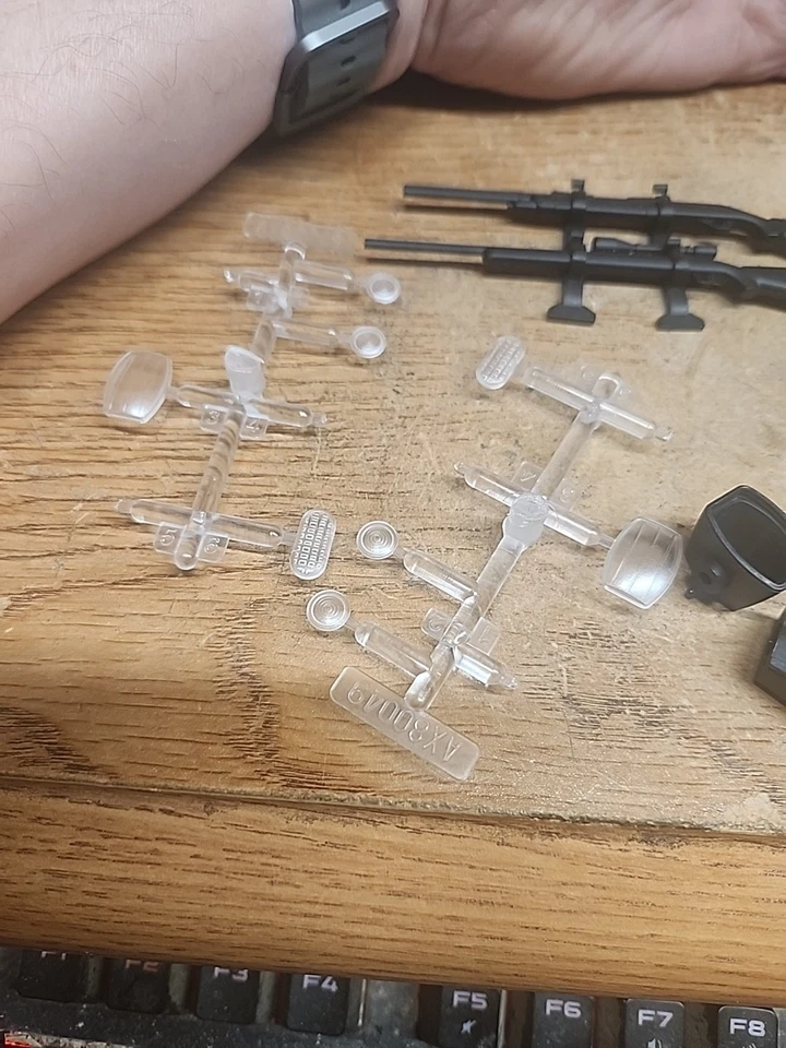 Accesorios Axial RC Escala 1/10 Pistola Porta Volantes Espejos Manijas Palanca de cambios Foto 2 de 4