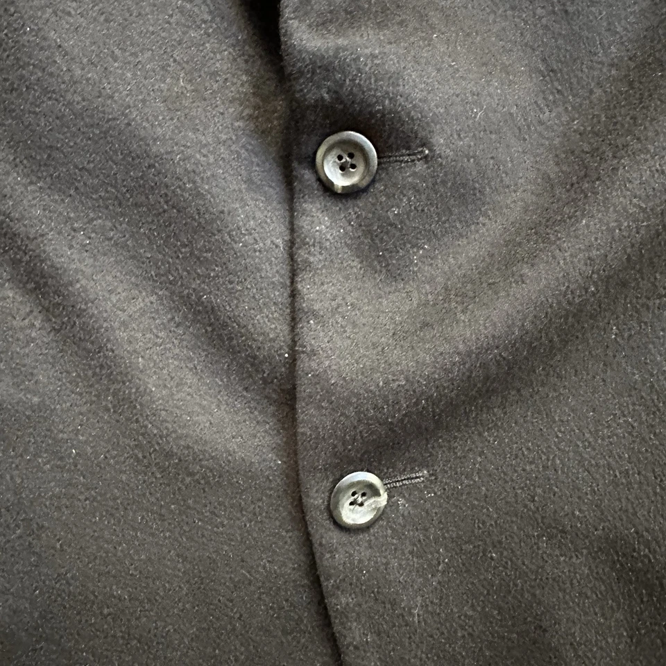 Blazer John W Nordstrom para hombre Loro Piana 100 % cachemir 2 botones negro 52 R Foto 3 de 4