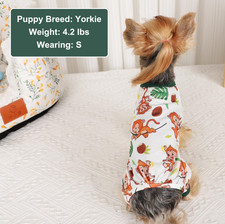 Dog Pajamas Pjs Spring Summer Dog Clothes For Small Dogs Girl Boy, Soft Stretchy