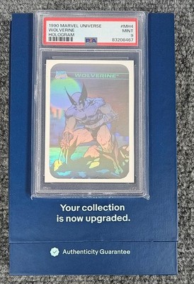 1990 Marvel Universe Wolverine Hologram #MH4 PSA 9 MINT   Rare Vintage X-Men
